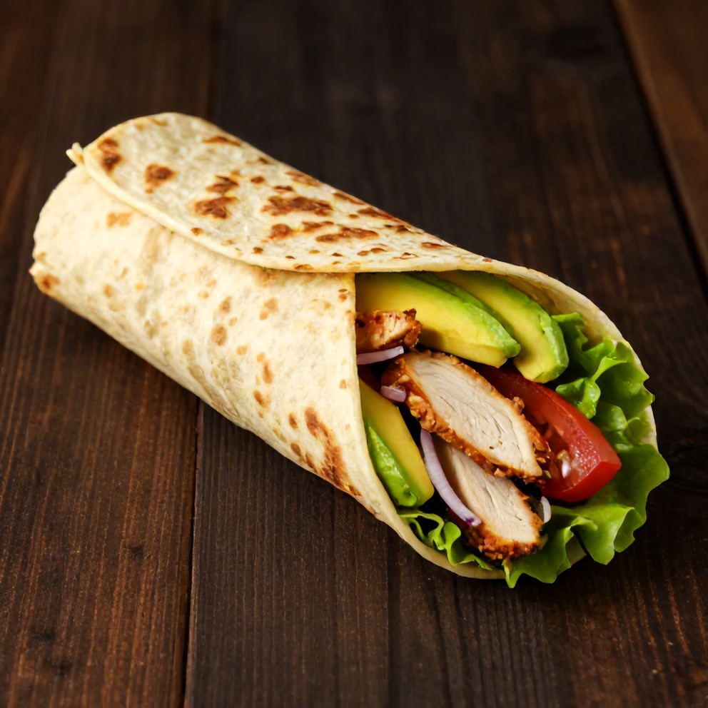 Quick Chicken Avocado Wrap