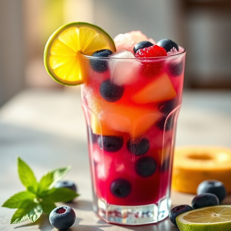 Refreshing Blueberry Pineapple Margarita