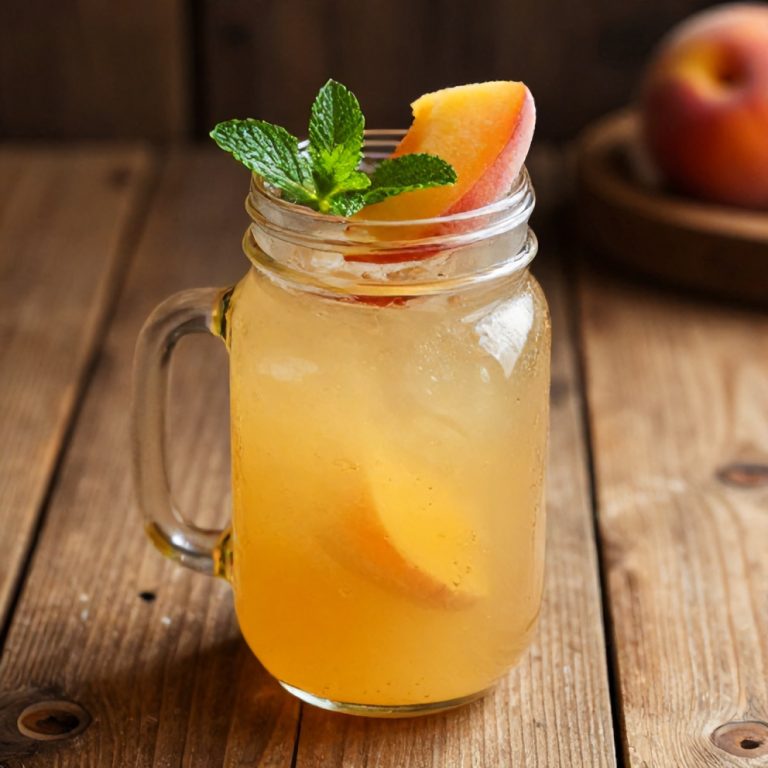 Refreshing Peach Ginger Lemonade