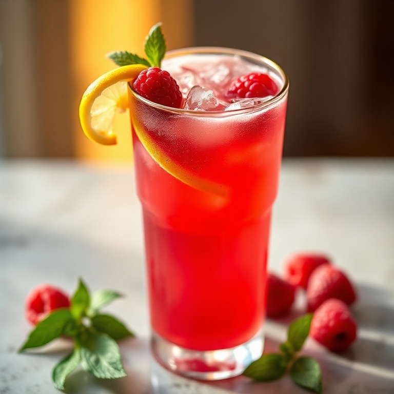 Refreshing Raspberry Limoncello Spritz