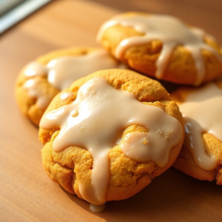 soft pumpkin spice cookies
