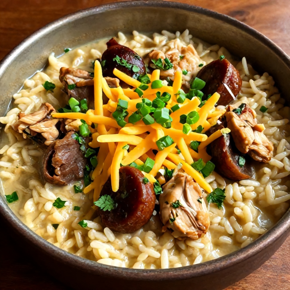 Plated Southern Chicken Bog