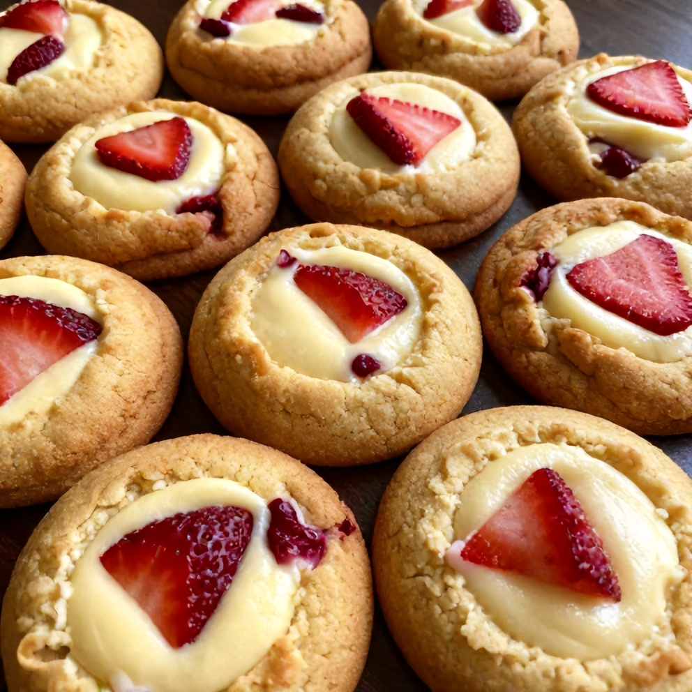 Strawberry Cheesecake Cookies