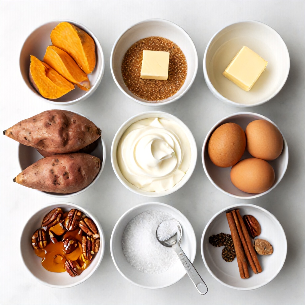 Ingredients for Sweet Potato Casserole