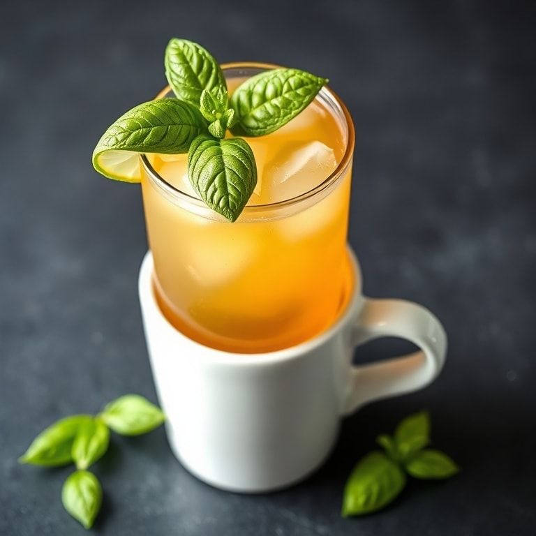 Thai Basil Lime Iced Tea Refreshing Summer Twist