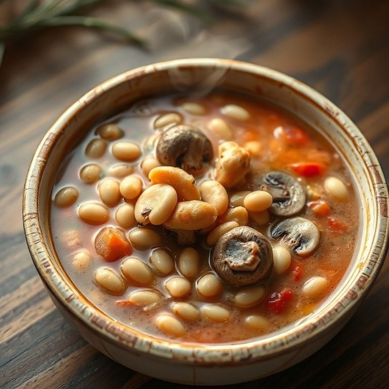 vegan white bean mushroom stew