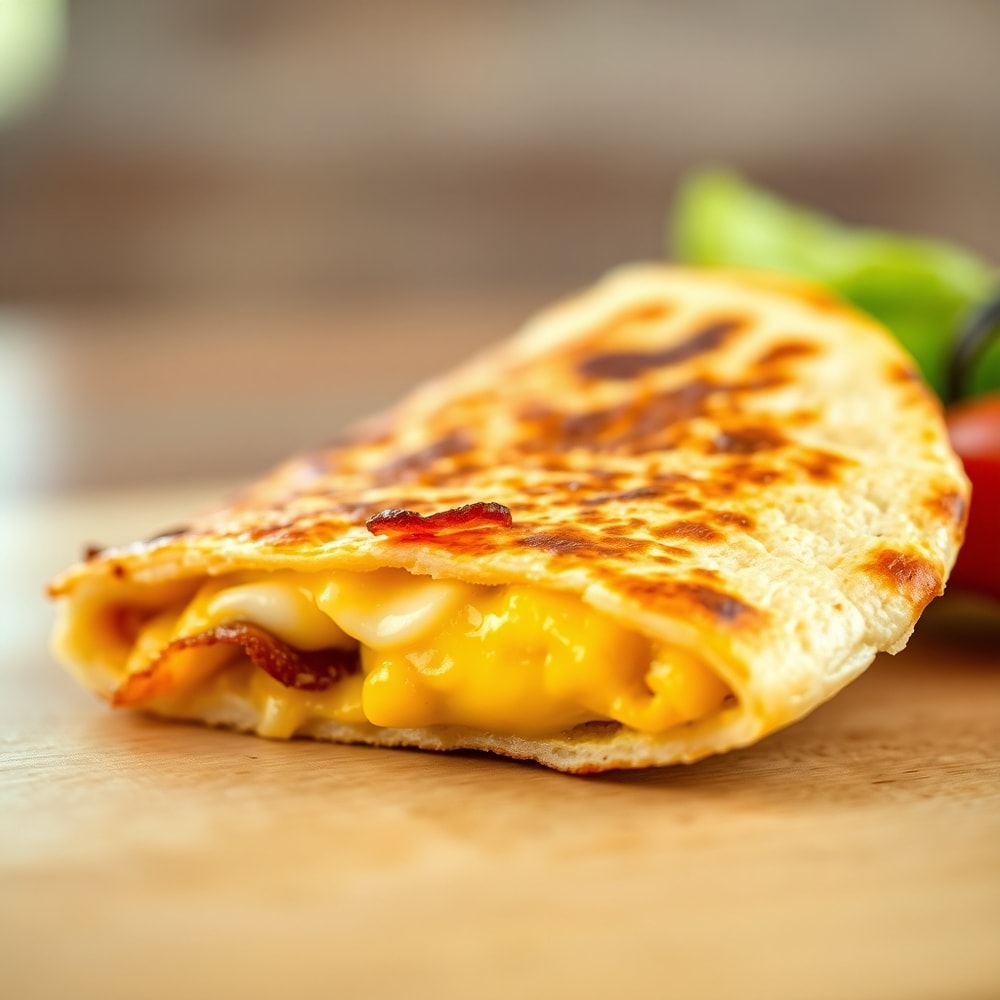 Bacon Egg and Cheese Breakfast Quesadillas