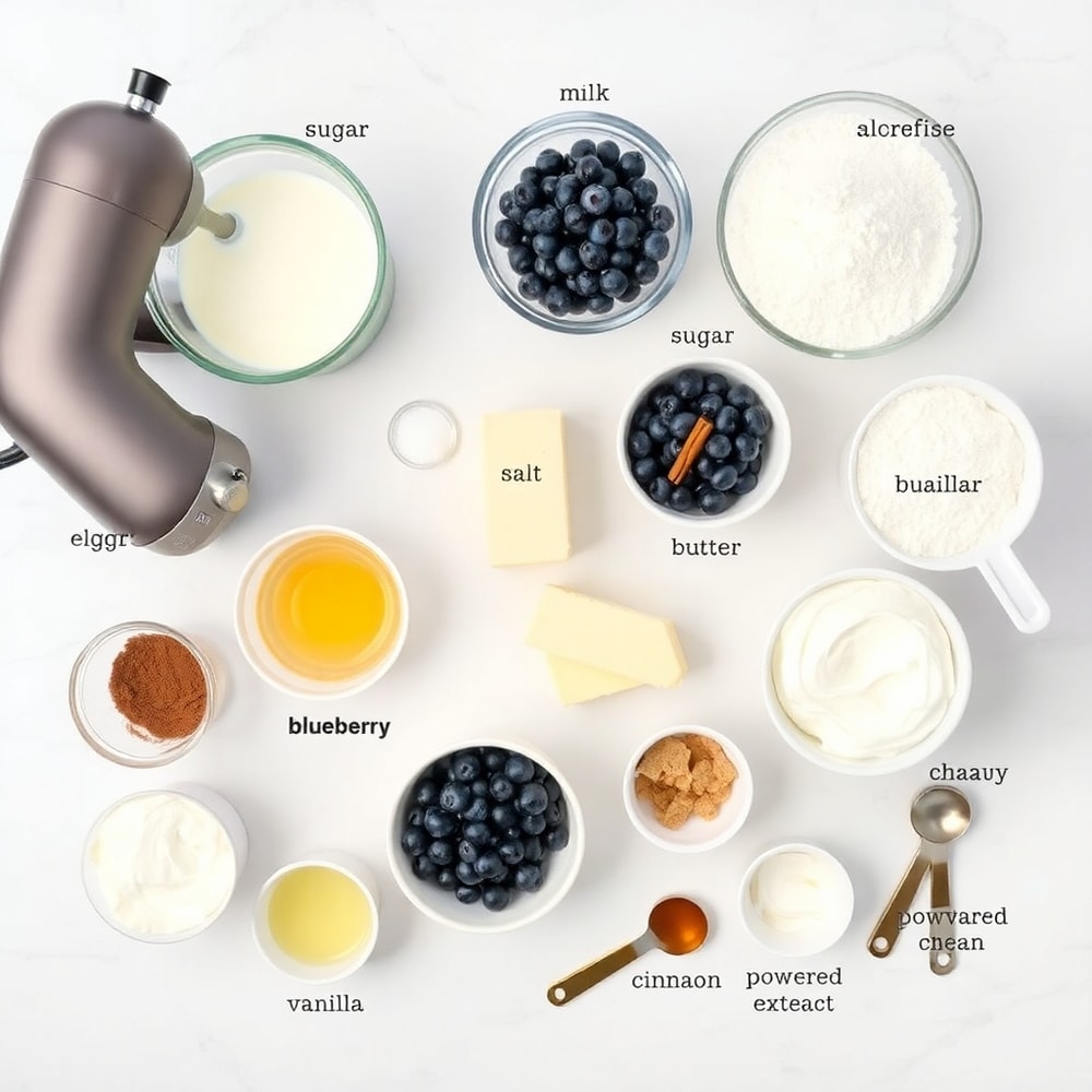 Blueberry Cinnamon Rolls ingredients