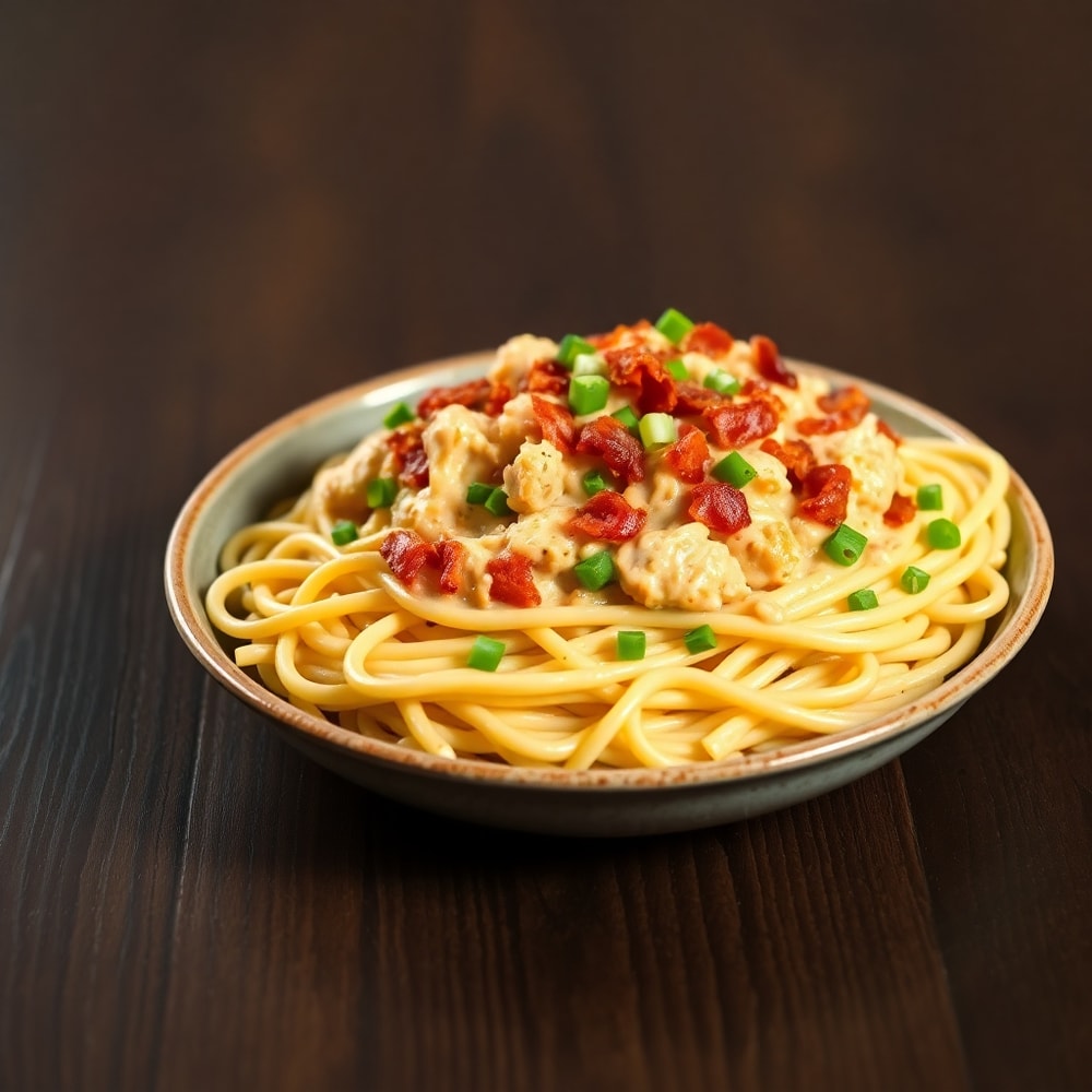 Creamy Crack Chicken Pasta