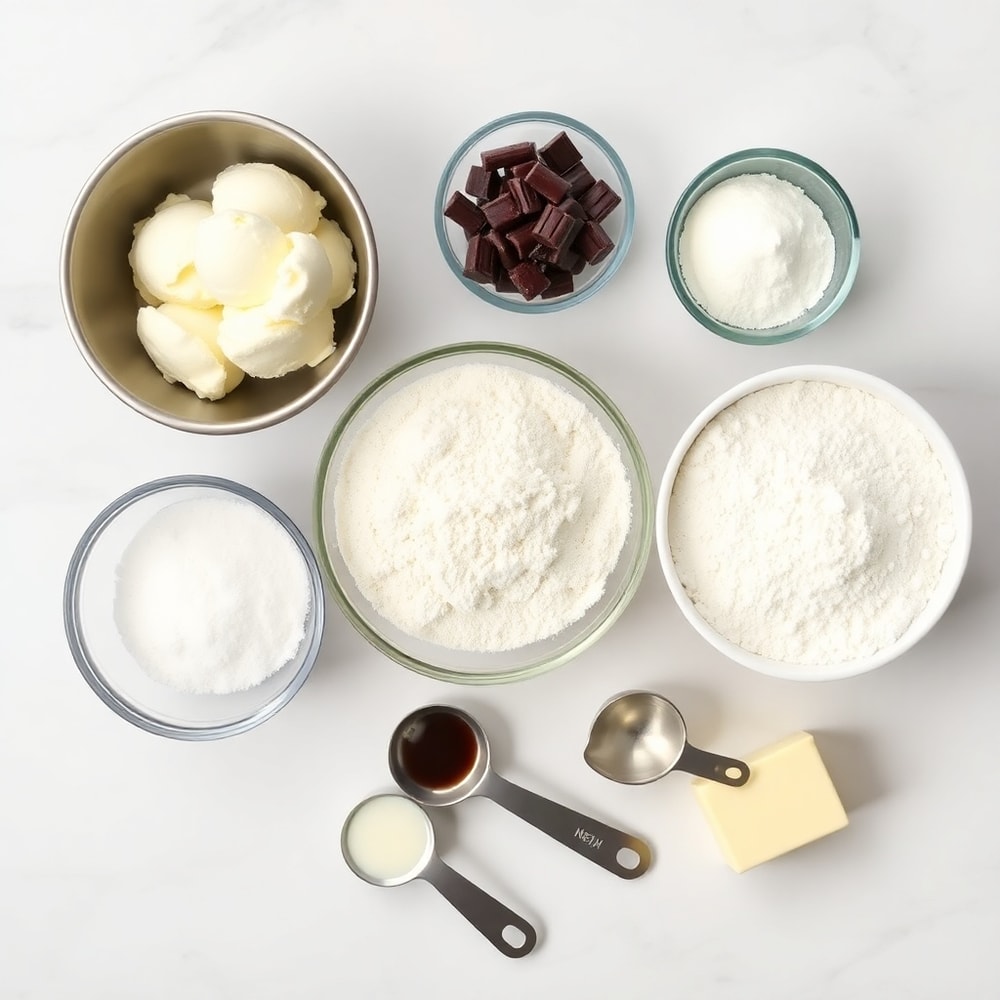 Raw ingredients for Creamy Swirl Ice Cream Bread Treat