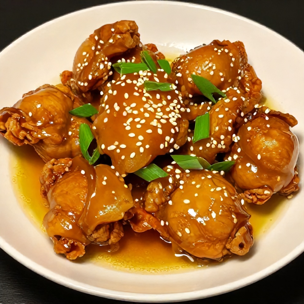 Plated Crispy Gluten-Free Orange Chicken