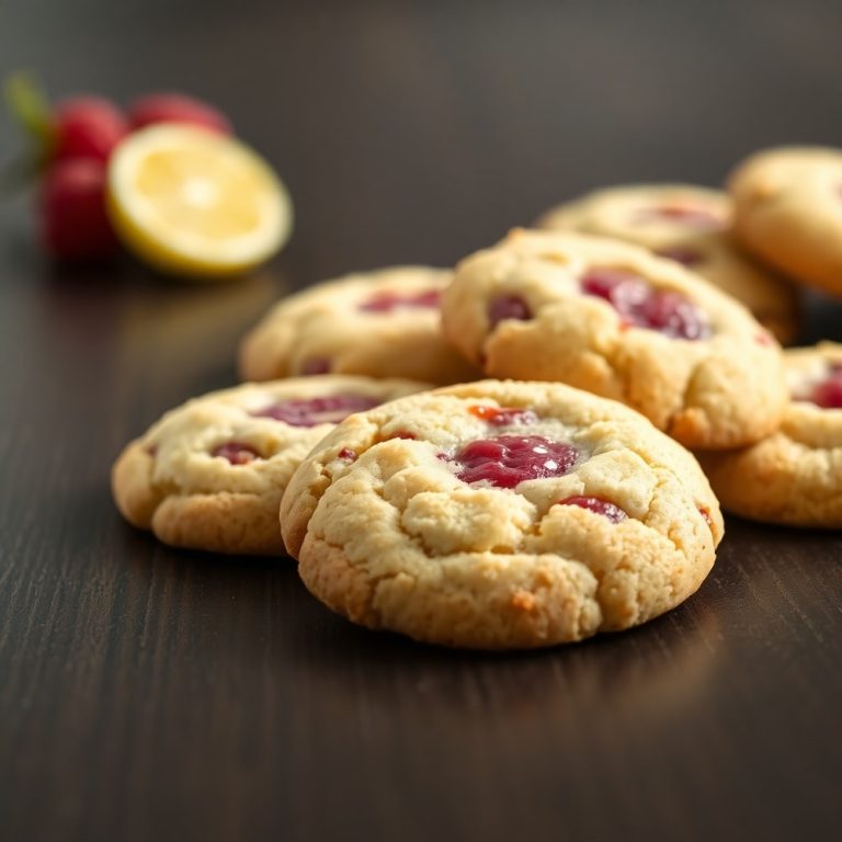 raspberry lemon cookies
