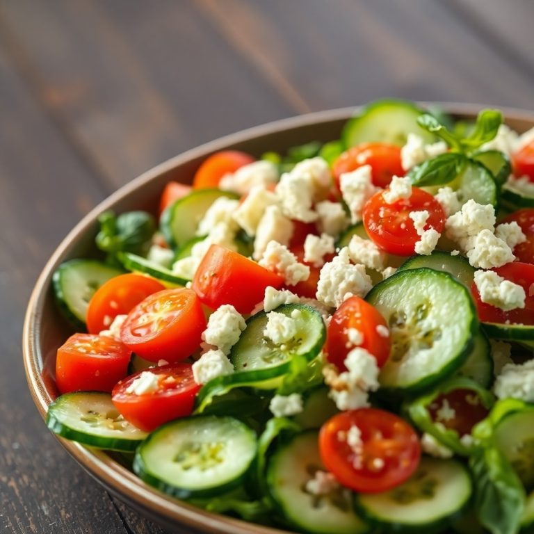 cucumber tomato feta salad