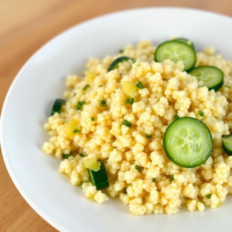 Easy Lemon Cucumber Couscous Salad