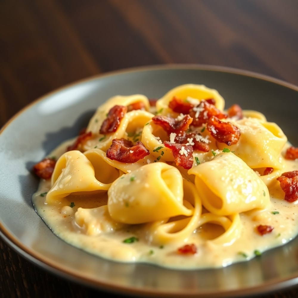 Easy Tortellini Carbonara