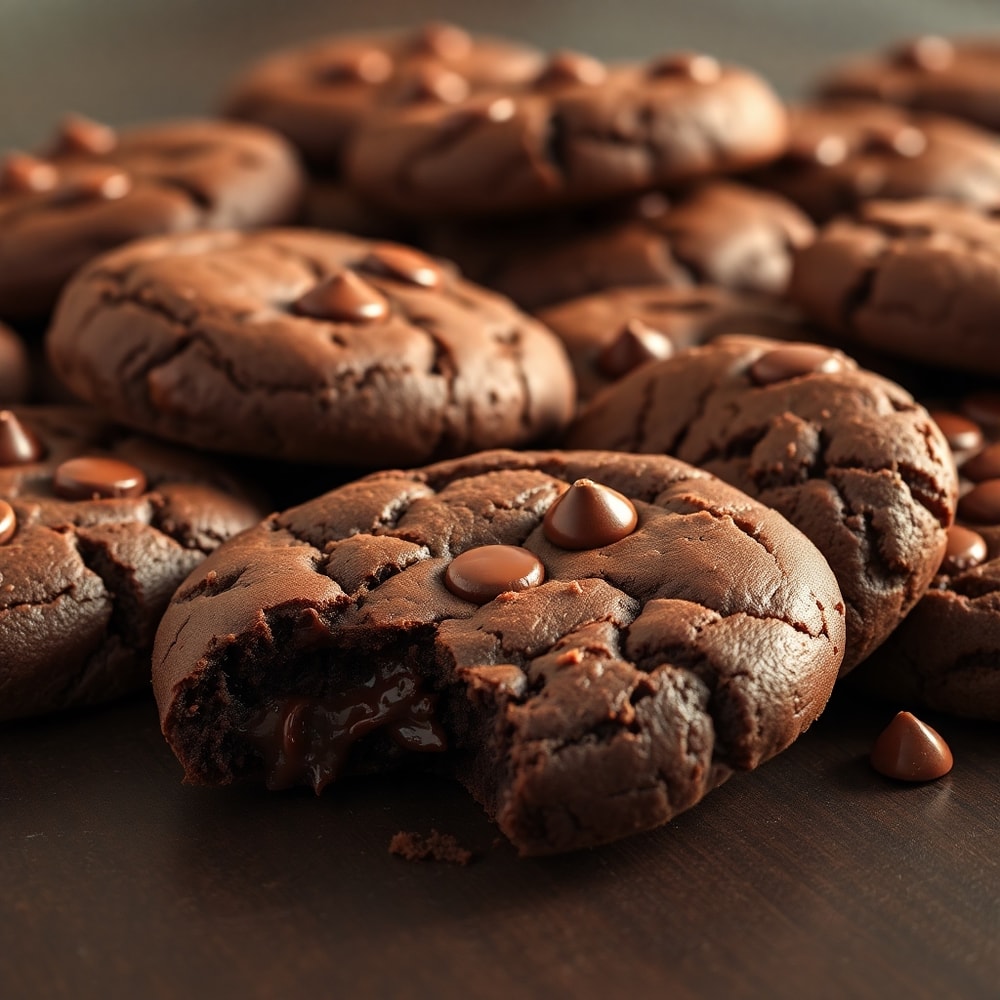fudgy chocolate brownie cookies