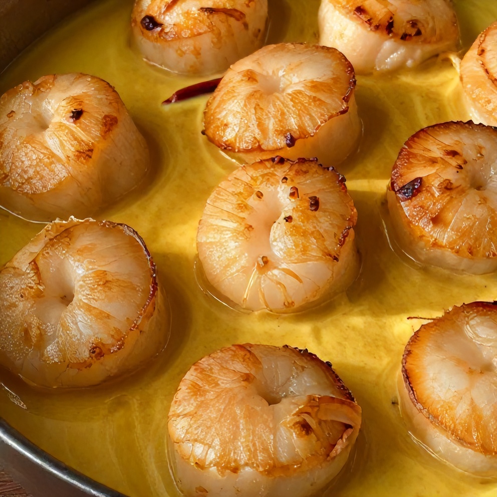 Quick Cajun Scallops